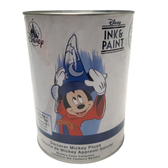 Disney Parks Ink And Paint Sorcerer Mickey Plush Series 1 Red Mystery Can New - Picture 12 of 13